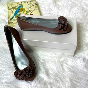 {Garnet Hill} Italian Leather Flats 🇮🇹